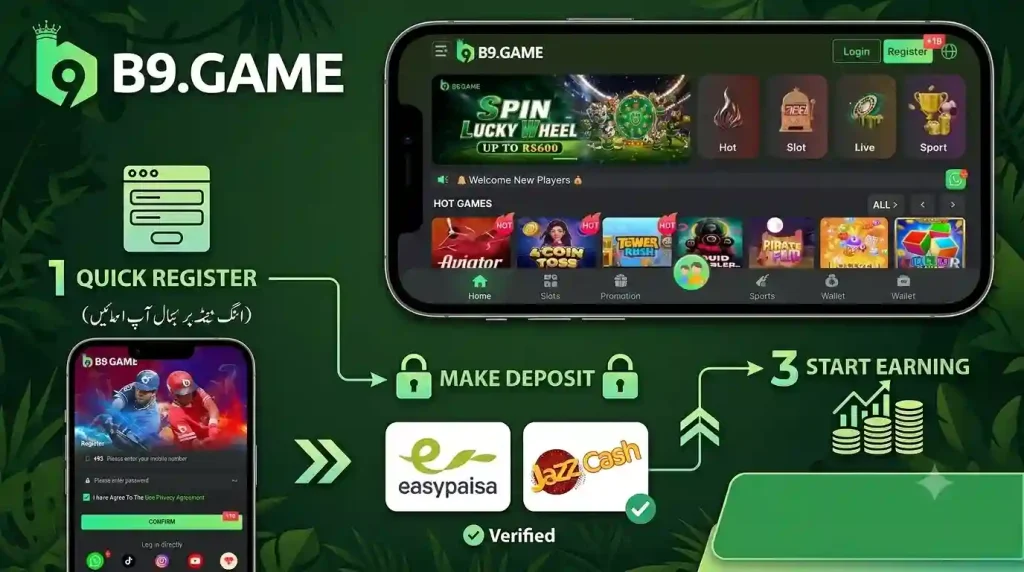 B9 Game APK Download and Registration Guide Pakistan