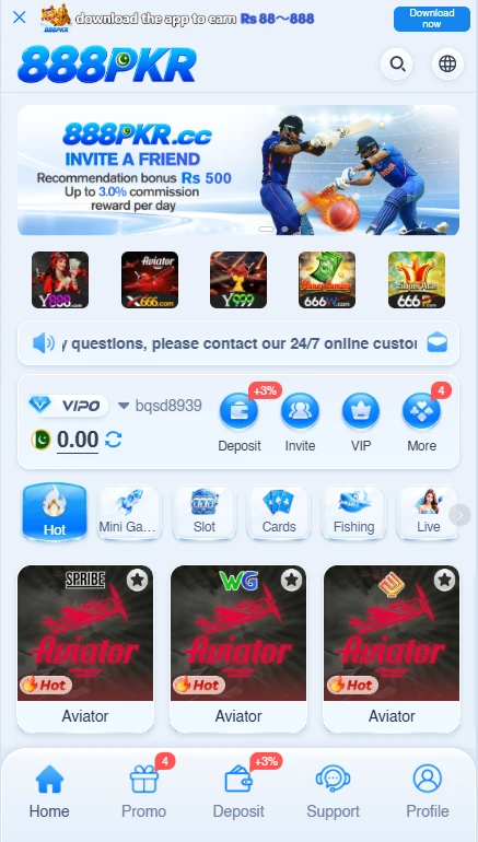 888 PKR Game Dashboard & Earning App Pakistan